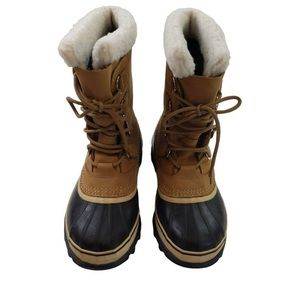 Sorel Women's Caribou Leather Waterproof Insulated Snow Boots